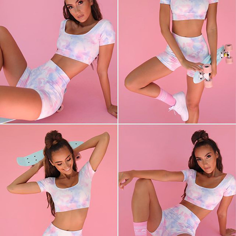 Digital Print Fitness Yoga Set