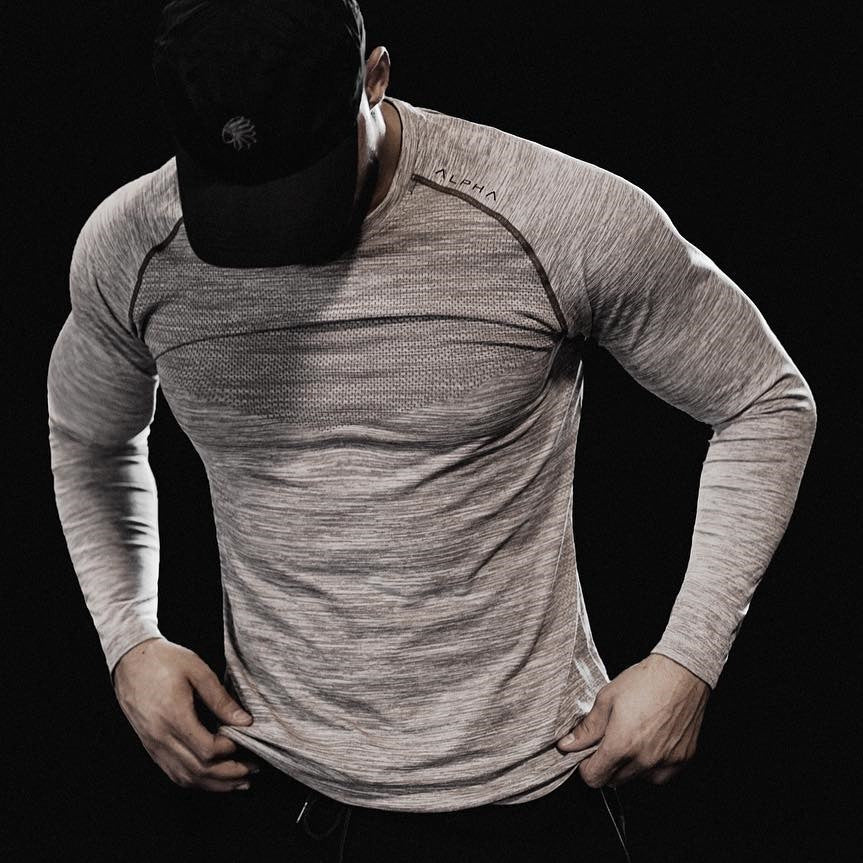 Long Sleeves Mesh Breathable T-Shirt