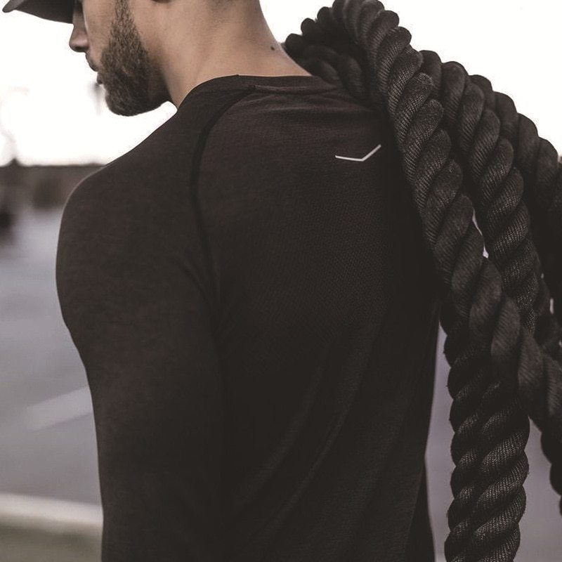 Long Sleeves Mesh Breathable T-Shirt